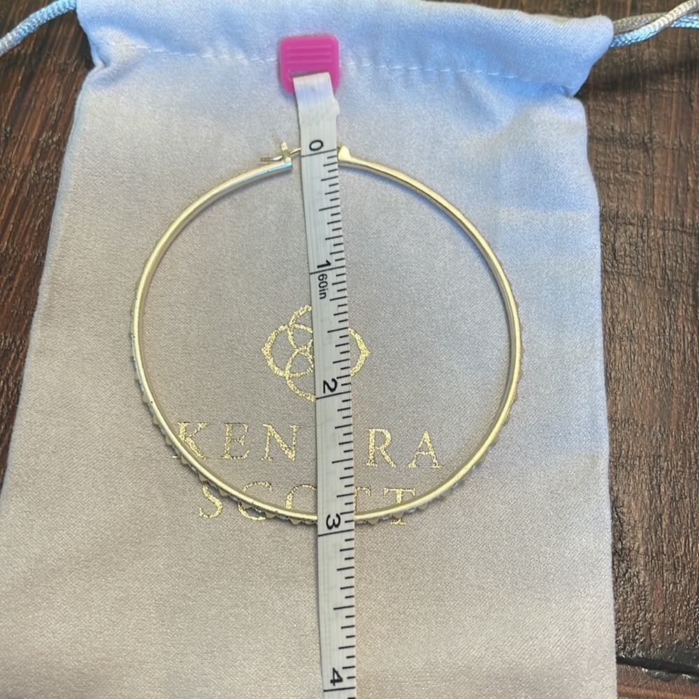 Kendra Scott blingy large hoops - Picture 14 of 14
